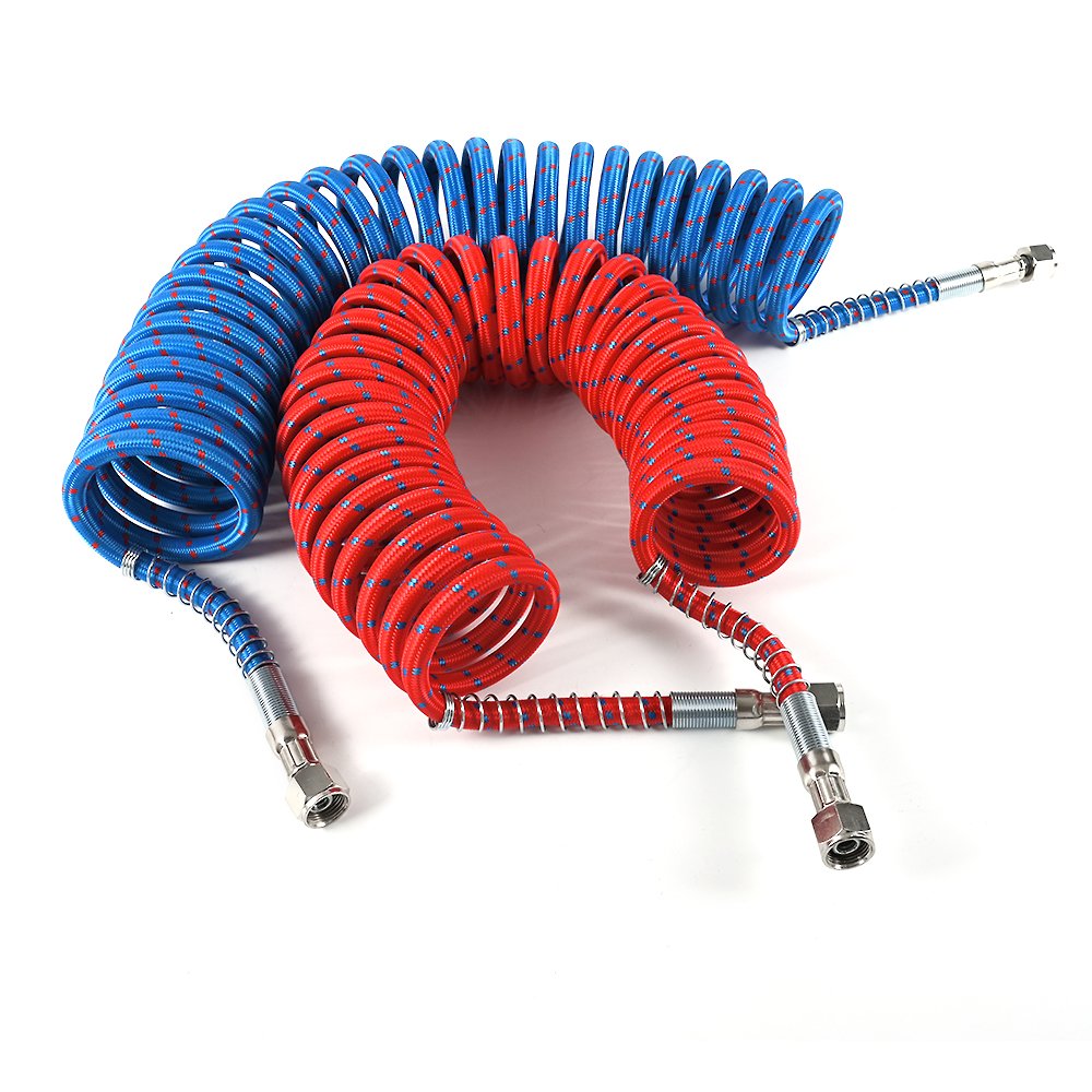 High Quality Pneumatic Air Pipe Helical Tube Set Flexible Spiral Truck Trailer Air Brake Coil Hose