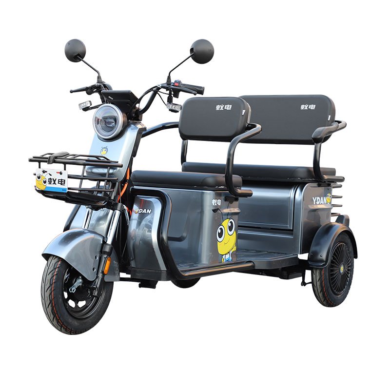 hot sales 60V 20AH battery handicap scooter bike trailer tricicle electric with 2 seats