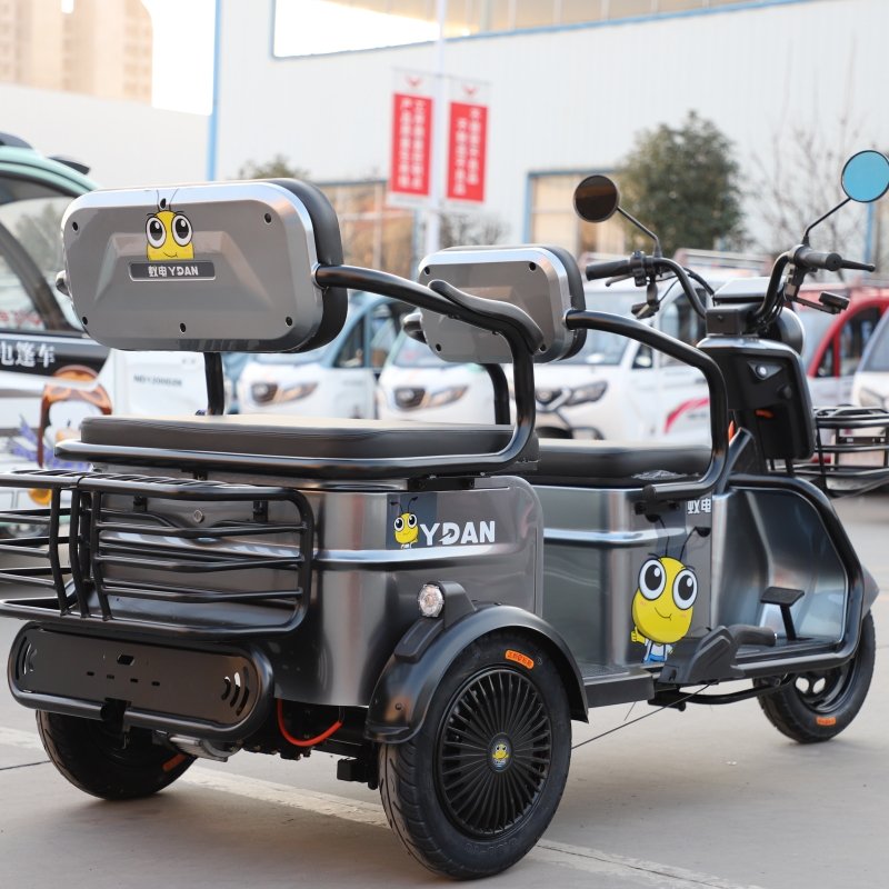 hot sales 60V 20AH battery handicap scooter bike trailer tricicle electric with 2 seats