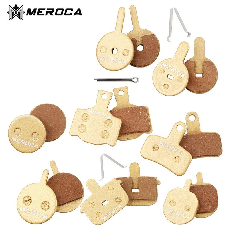 OEM Customized MEROCA Sintered Metallic Metal Bicycle Disc Brake Pads for MTB Mountain Bike Ebike Shimano XTR M355 XT BB7 BB5