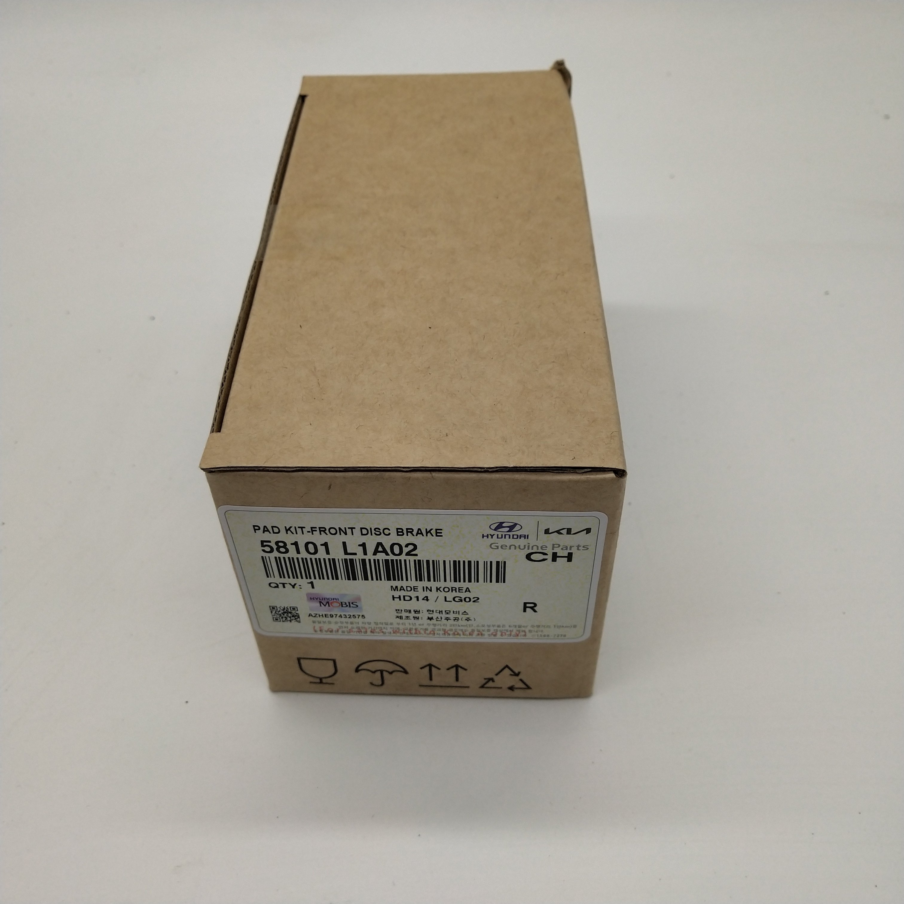 High Quality Brake Pads Kit-front Disc 58101-L1A02 for Hy-undai K-ia 58101L1A02