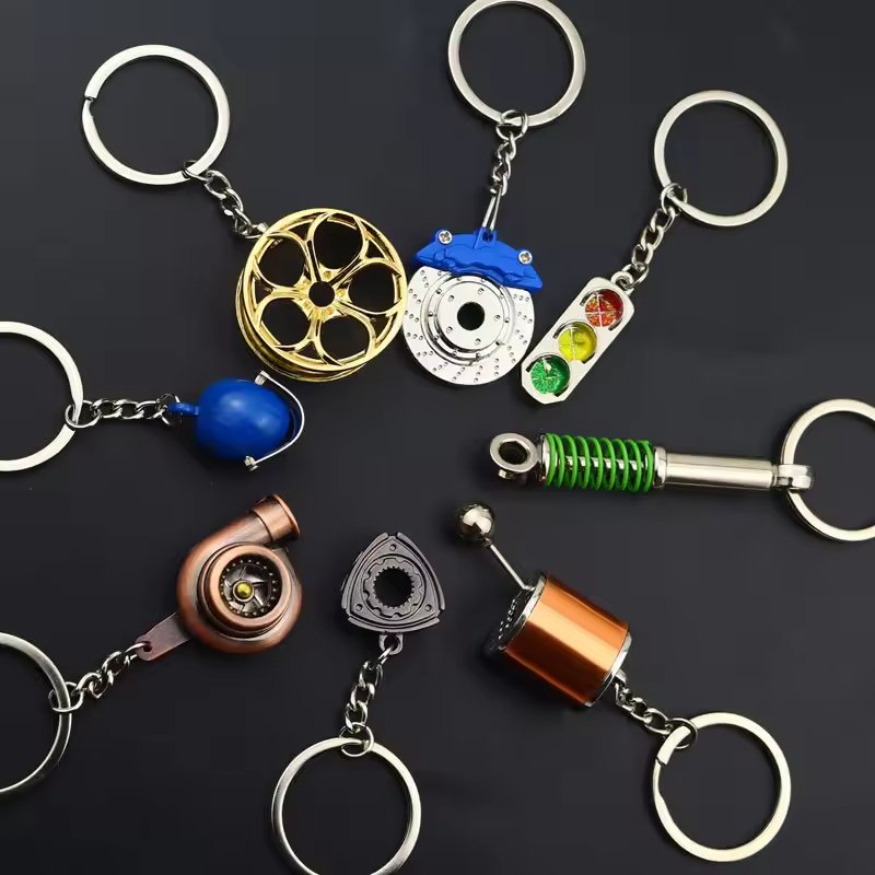 XunXin Factory Custom Car Accessory Keyring Car Accessory Keyring Auto Parts Keychain for Mechanic Gift and Car Enthusiast