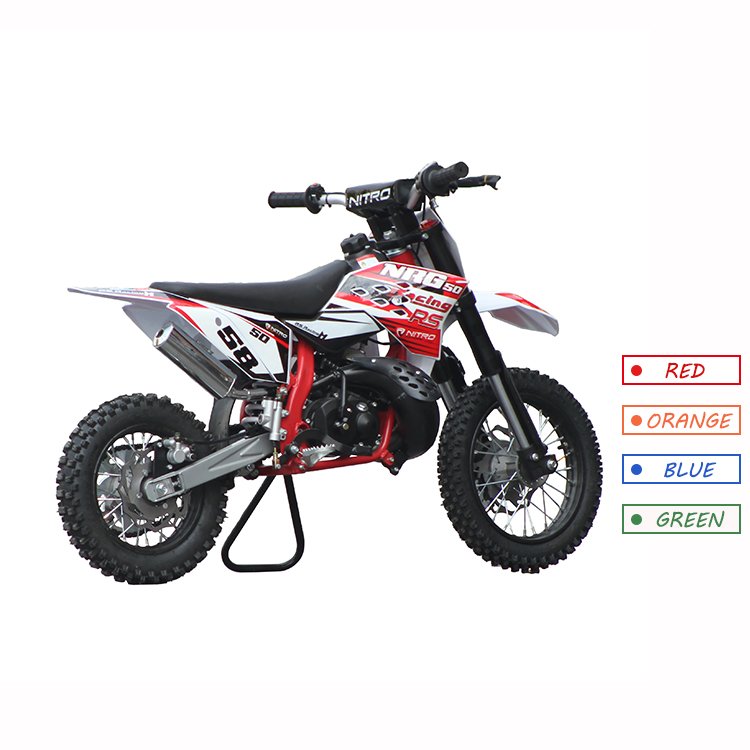 Double Hydraulic Brake Kick Start Single Cylinder air Cooled Engine 49cc 50cc 2 Stroke Dirt Bike