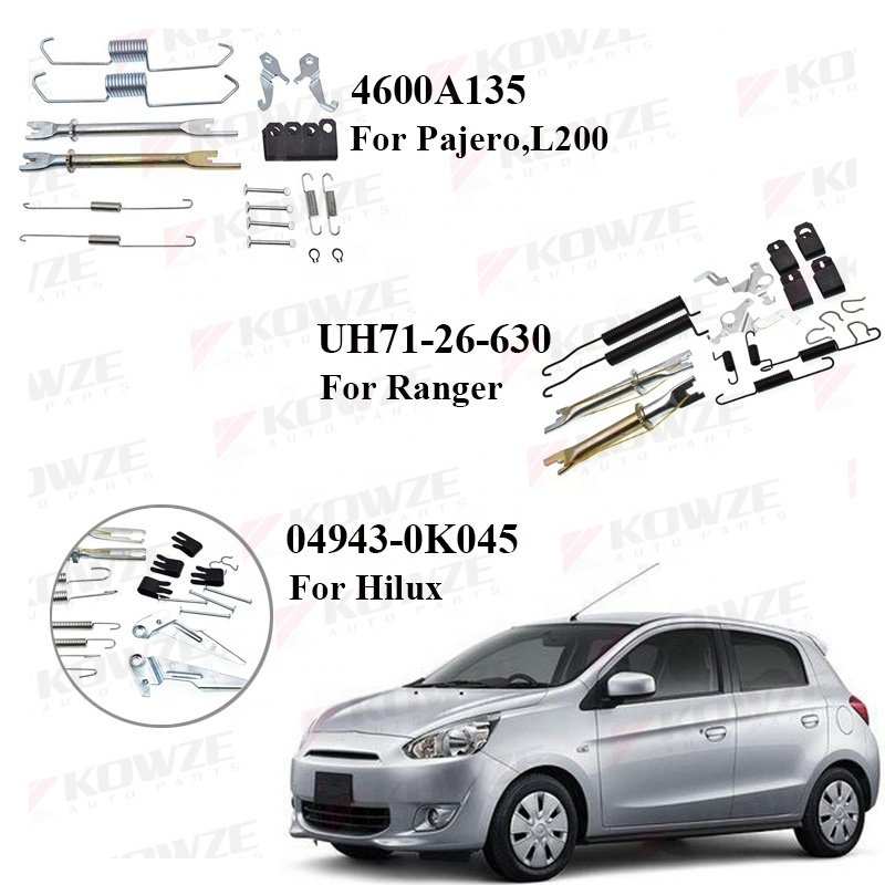 Auto Brake Systems Car Parking Brake Repair Fitting Adjuster Rear Brake Shoe Repairing Kit for Toyota Mazda Nissan Mitsubishi