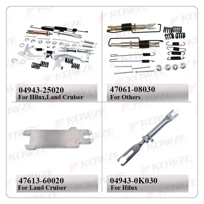 Auto Brake Systems Car Parking Brake Repair Fitting Adjuster Rear Brake Shoe Repairing Kit for Toyota Mazda Nissan Mitsubishi