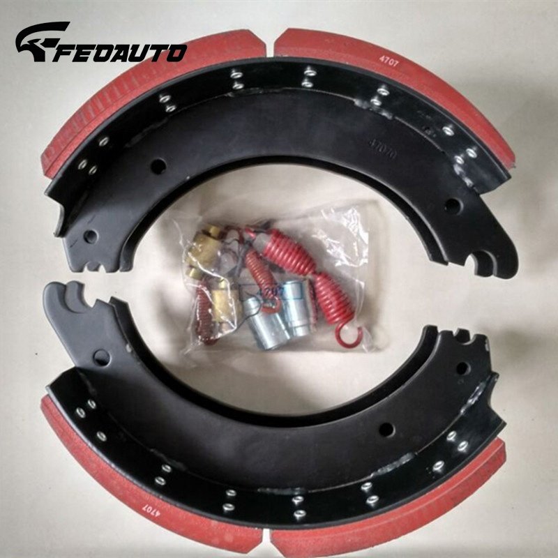 Chinese Factory Trailer Axle Parts Brake Lining Brake Shoes WVA 4707