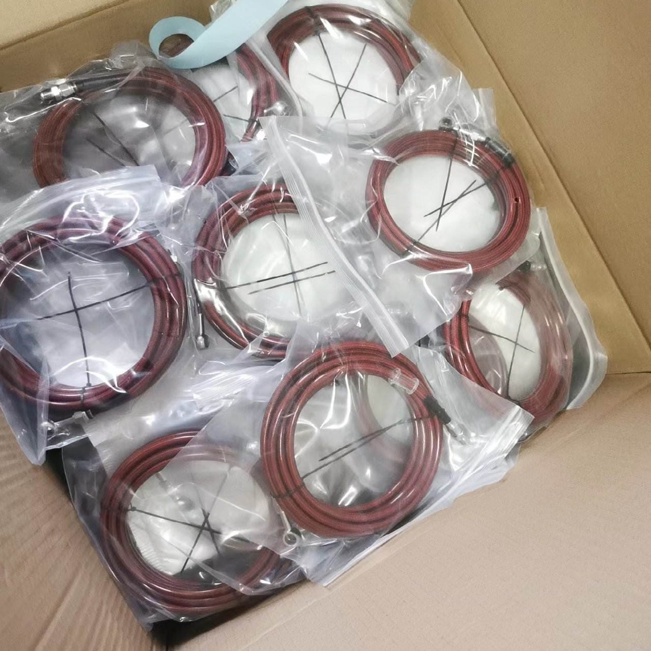 Custom Pu Coated Sae J1401 3an An3 Stainless Steel Braided 3.2mm Nylon / Ptfe Brake Line Clutch Hose