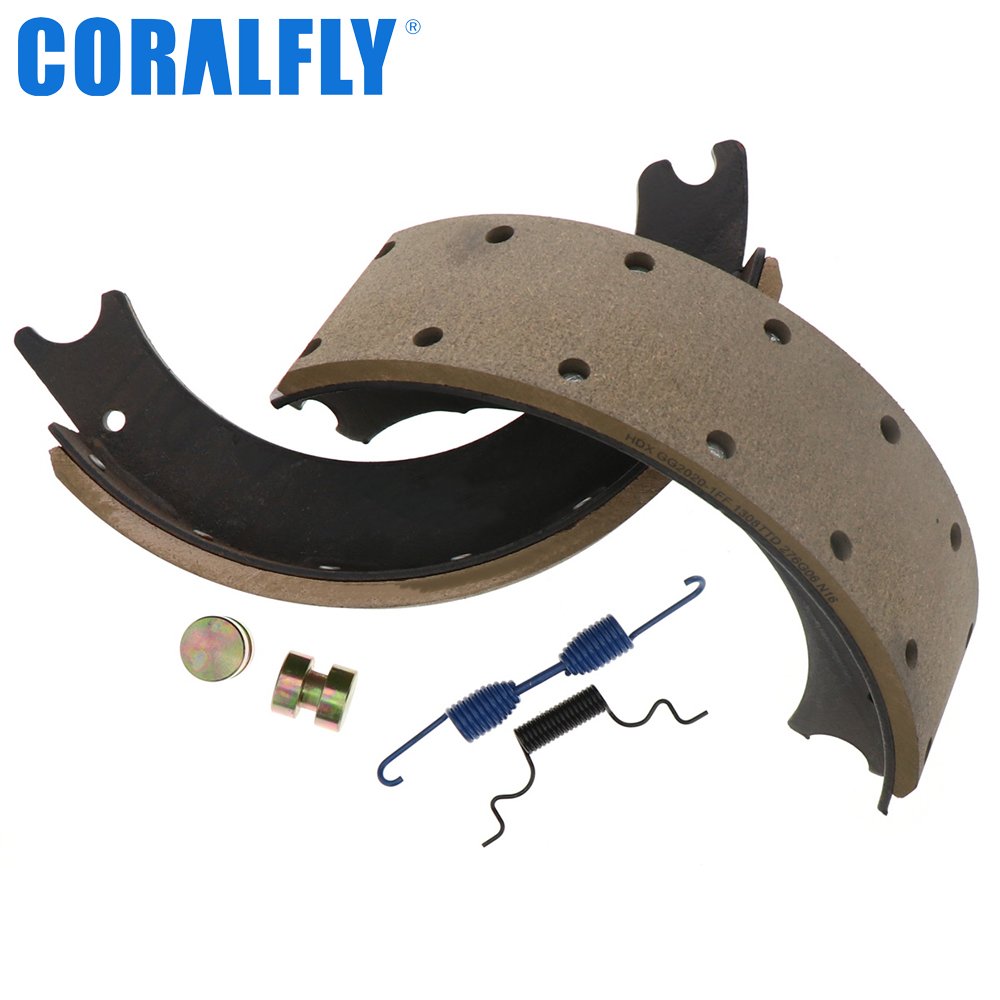 Coralfly Direct Sales Reasonable Price Drum 1308 Truck Brake Shoe Lining for Isuzu Truck