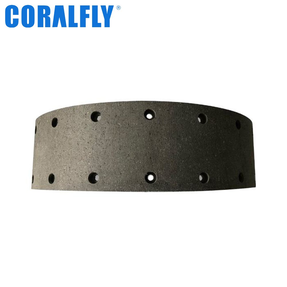 Coralfly Direct Sales Reasonable Price Drum 1308 Truck Brake Shoe Lining for Isuzu Truck