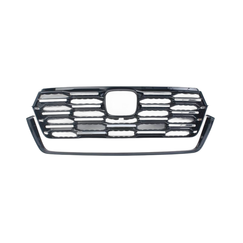 For Honda Pilot Gloss Black Unique Design Hot Selling Car Front Bumper Guard Grille Body Kit Anti-Lock Braking System