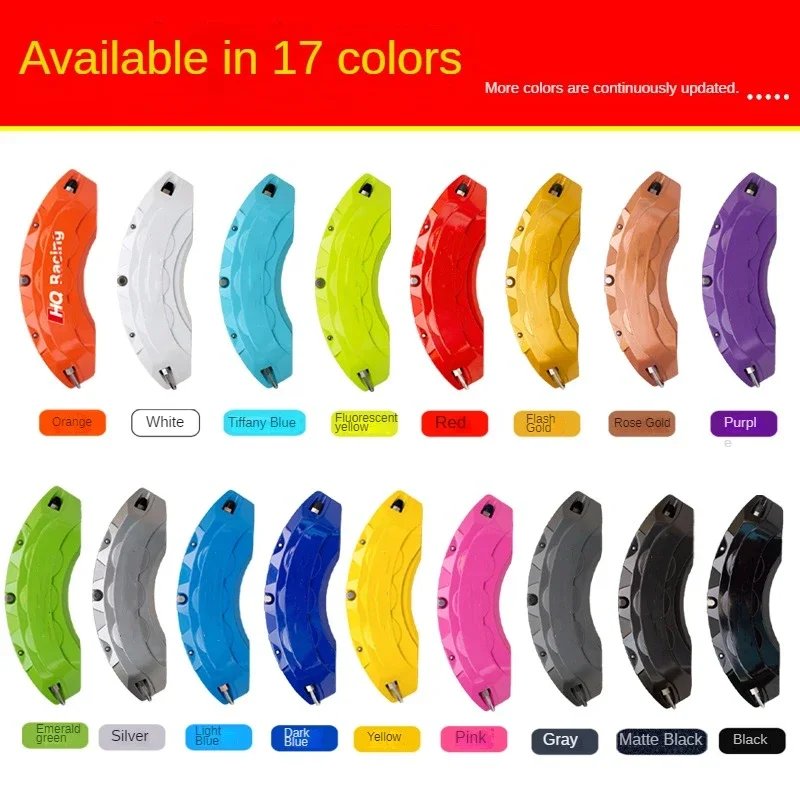 For Audi Car Brake Caliper Cover Aluminum Front Rear Fit RS SQ A1 A2 A3 A4 A5 A6 A7 A8 Q1 Q2 Q3 Q4 Q5 Q6 Q7 Q8
