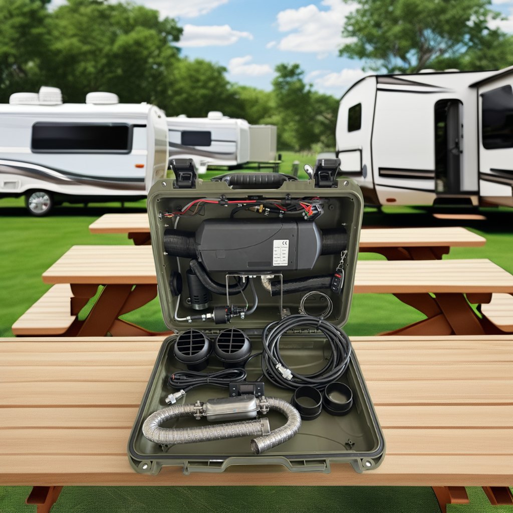 JP Portable 2KW Diesel Air Heater 12V Parking Heater for Campervan Truck Boat