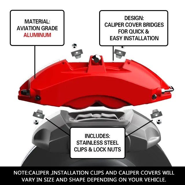 Low Price Multiple Color Aluminum Alloy Car Modified Parts Accessories Brake Caliper Cover for HONDA