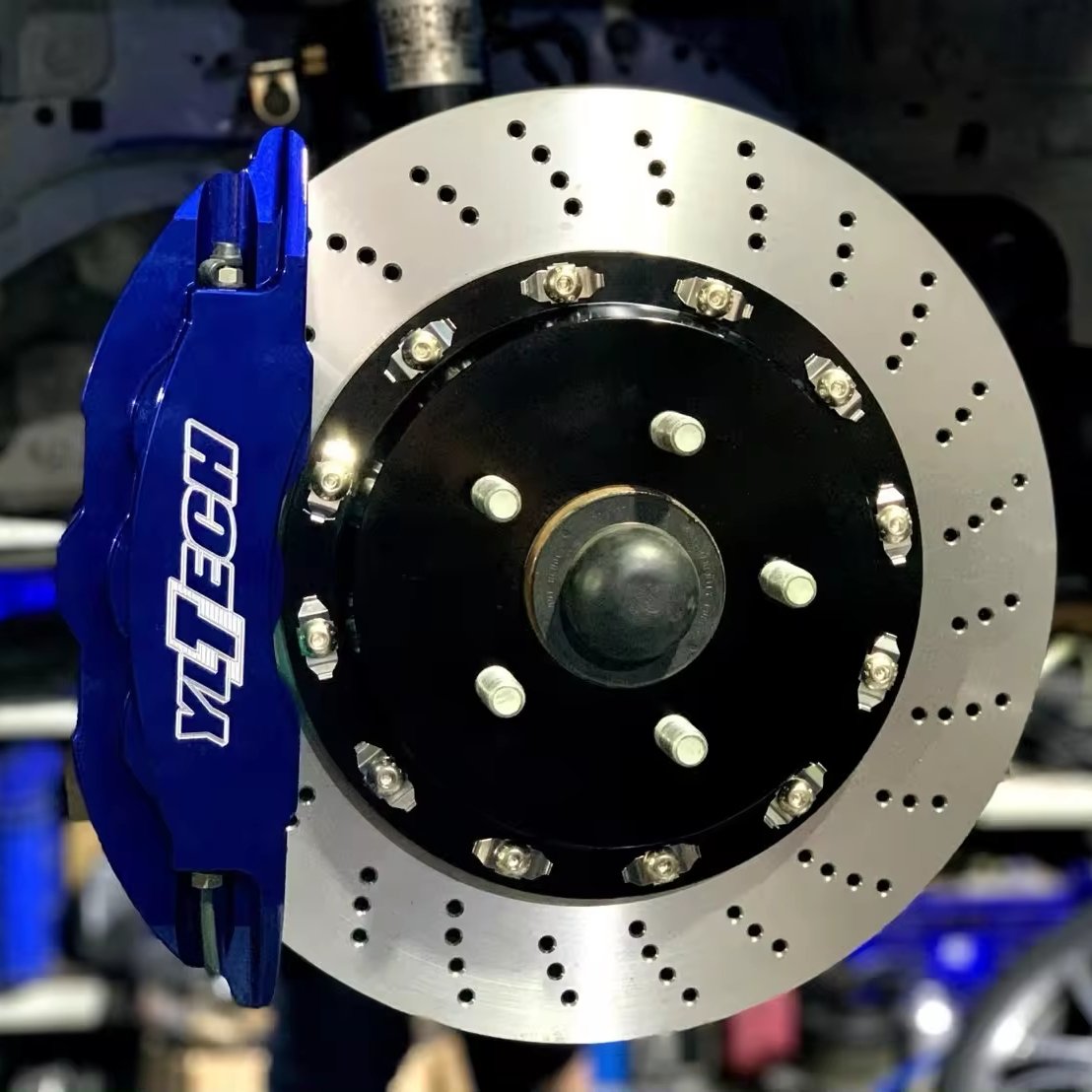 YLTECH FORGED 6 PISTON CALIPERS 356MM TWO-PIECE DISC BRAKE SYSTEM