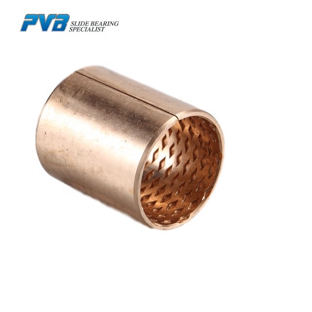 831/10287 Kingpost 1CX Solid Lubricated LD Bronze Bushing MBZ-B09 CuSn8 Sliding Rolled Flange COM-M092 Wrapped Bronze Bearing