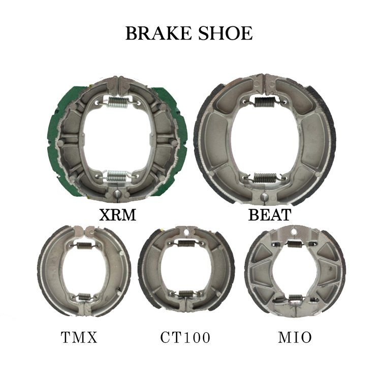 Motorcycle Brake Shoe for Mio/Beat/Tmx/CT100/Xrm Etc... Motorcycle Spare Brake Shoe Durable