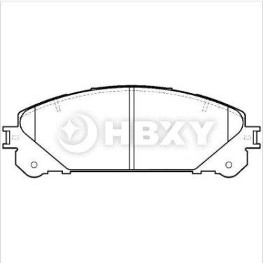 D1324-8436 Hot Sale Car Brake Pad Ceramic Formula Front Best Car Brake Pad for Toyota Lexus