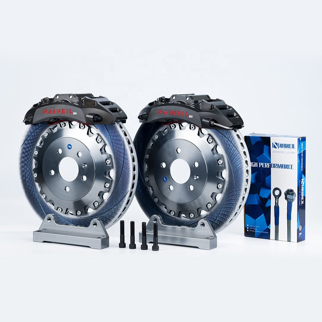 High Performance Racing 6 Pot Brake Caliper Kit 6 Piston Naineil Big Brake Rear Wheels New Designed Specifically VW Golf MK4 GTI
