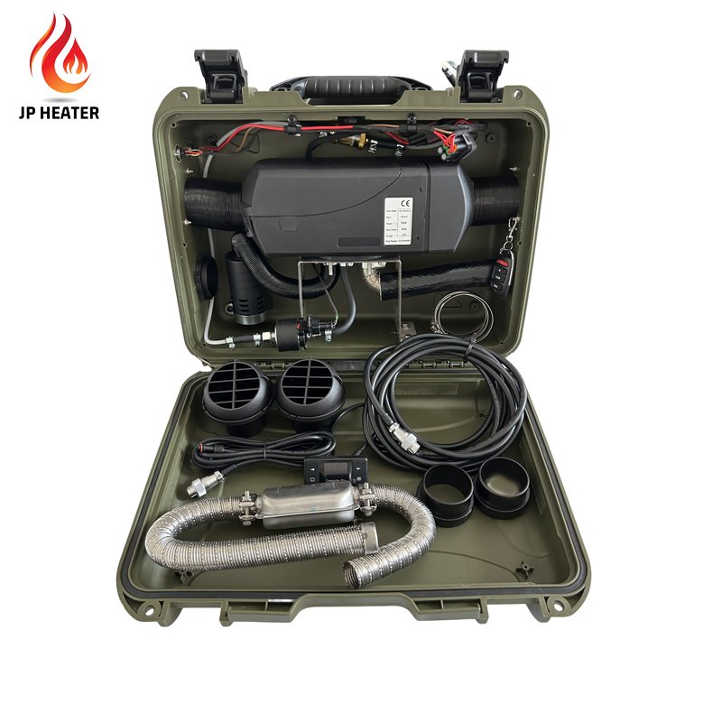 JP 12V Portable Diesel Air Heater 2KW All-in-One Diesel Parking Heater LCD for Car Trucks Boat Bus RV Motor Homes and Camper