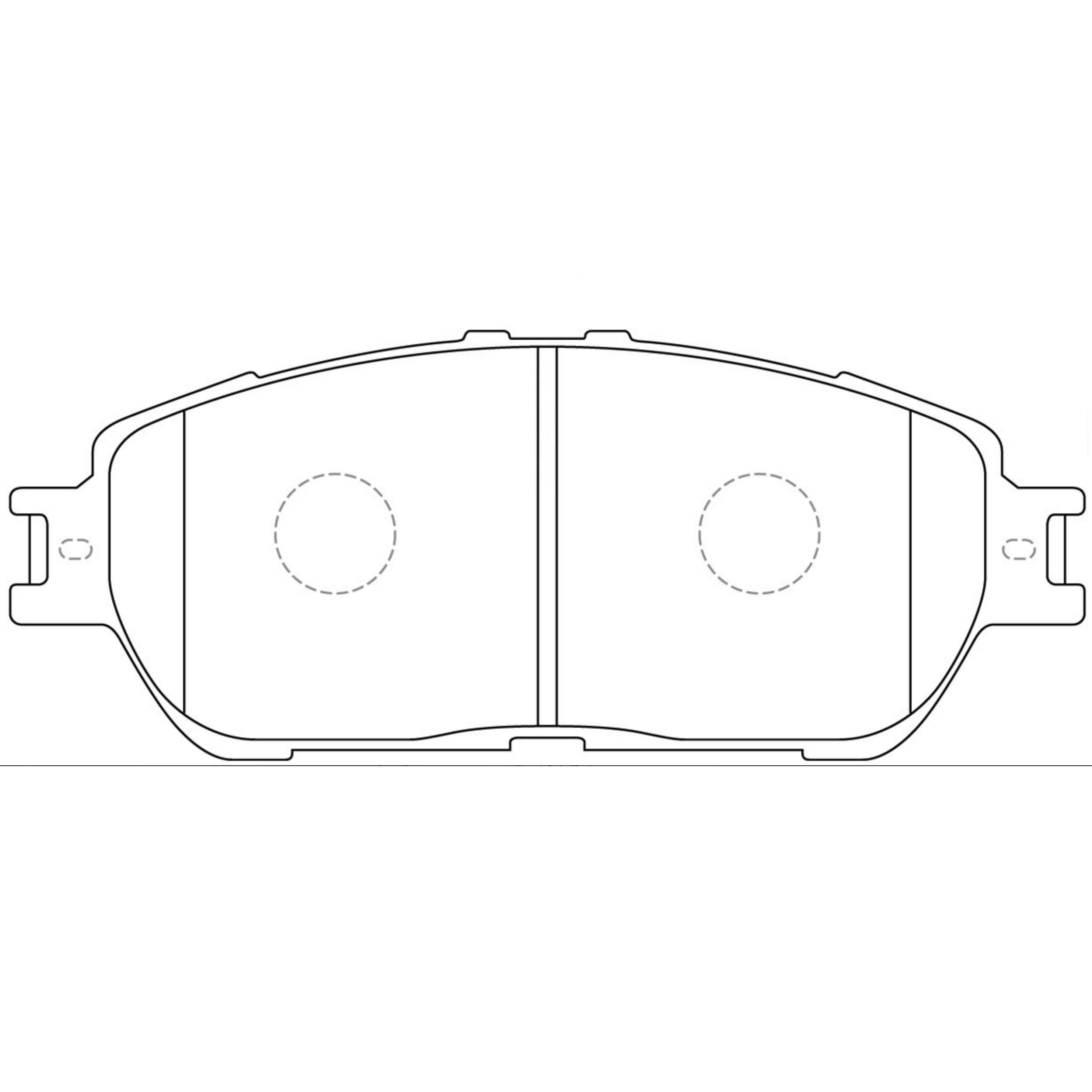 High Performance Factory Auto Parts Brake Pads (Pastillas De Freno) OEM Disc D906/ Wva 23855 Is Front Axle Brake for TOYOTA