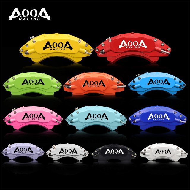 AOOA Racing Aluminum Caliper Covers for Audi No-Glue Required a Set of 4