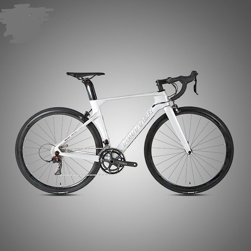 Twitter R10 Aero Racing 700C Clincher Road Bike 22/24 Speed Carbon Fibre Fork Drun Brake Ordinary Pedal for Mountain Riding
