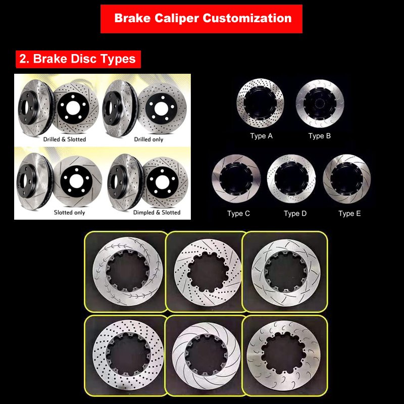 BBK 6 Piston Big Brake Kit 18 Inch Brake Caliper Upgrade Kit with Brake Disc 355mm - 405mm for Nissan R35 Audi RS5 Toyota GR