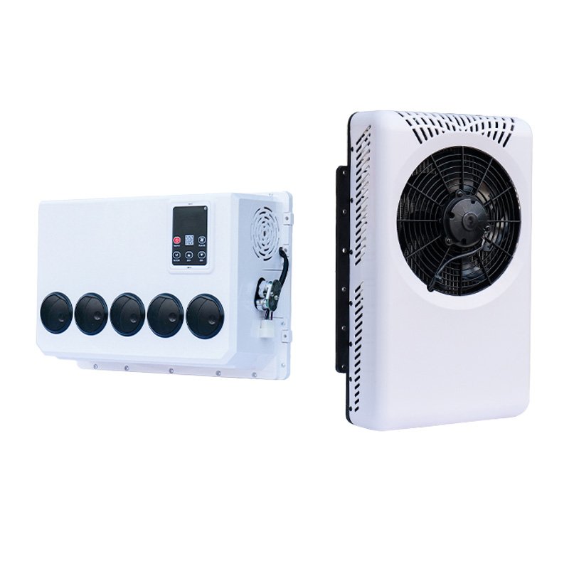 12 24 Volt Battery Powered Split Parking air Conditioner for Trucks