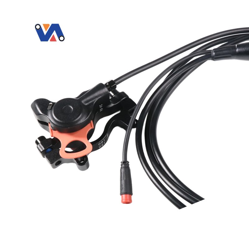 Full Set Hydraulic Brake Caliper&right and Left Brake Lever for OUXI V8 EBike & Fat Bike Bicycle Spare Parts