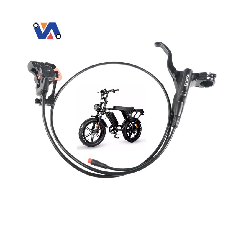 Full Set Hydraulic Brake Caliper&right and Left Brake Lever for OUXI V8 EBike & Fat Bike Bicycle Spare Parts