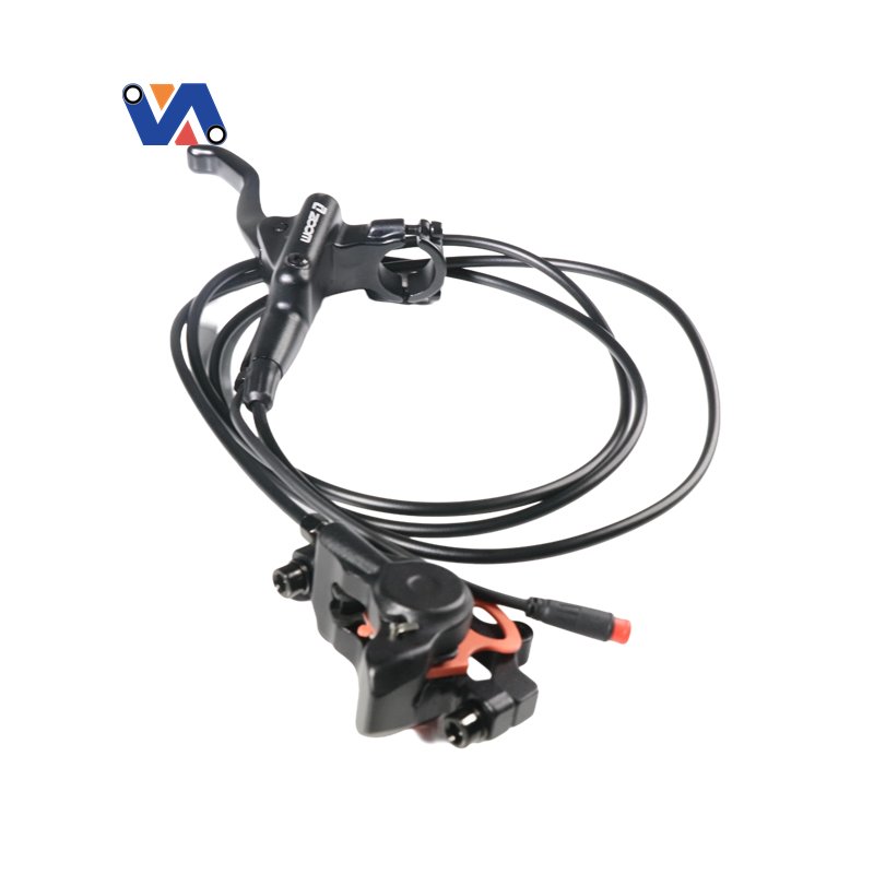 Full Set Hydraulic Brake Caliper&right and Left Brake Lever for OUXI V8 EBike & Fat Bike Bicycle Spare Parts