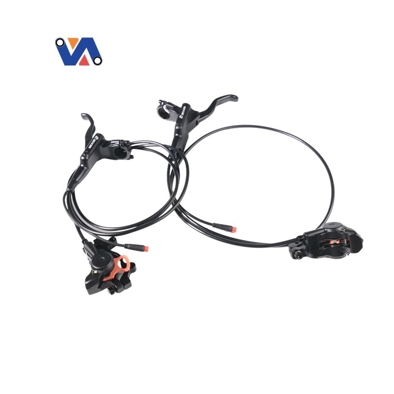 Full Set Hydraulic Brake Caliper&right and Left Brake Lever for OUXI V8 EBike & Fat Bike Bicycle Spare Parts