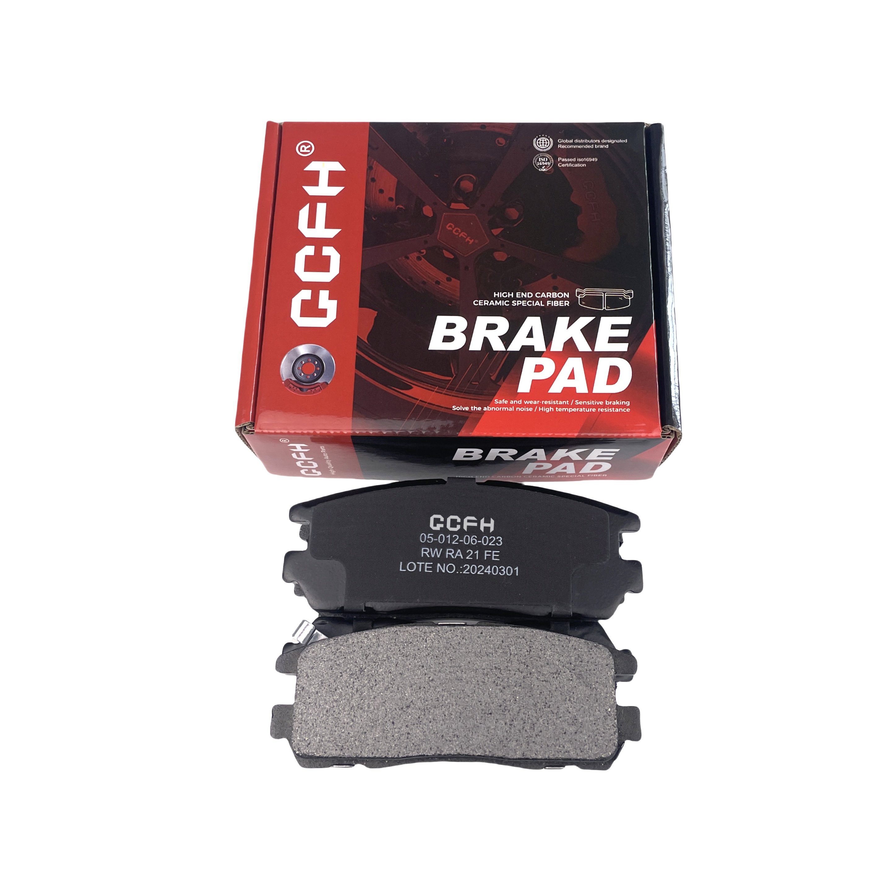 Non - Whistling Ceramic Brake Pads for Cars.