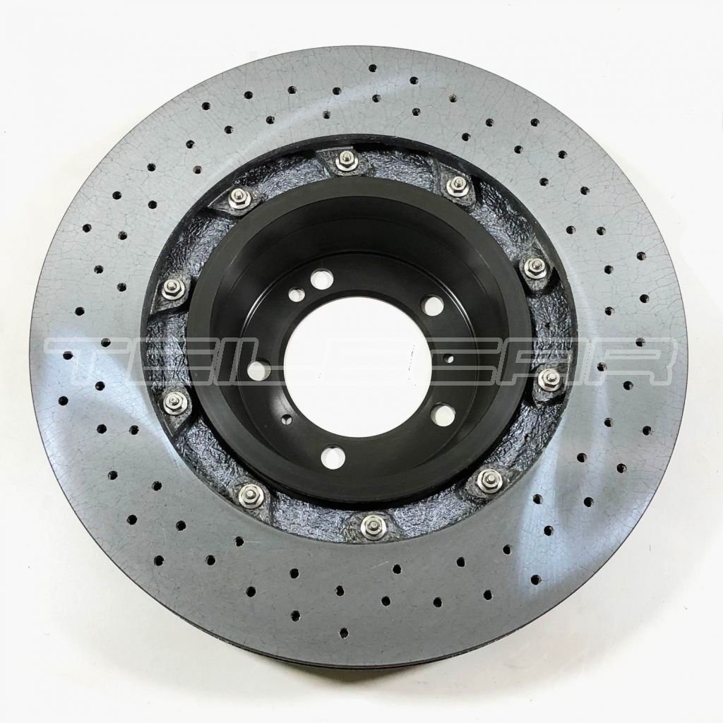 For Porsche 911 991 C2 / C2S / C4 / C4S Turbo / 992 PCCB Rear Brake Disc Ceramic Left Side 992615601Q 9P1615601L 99135240907
