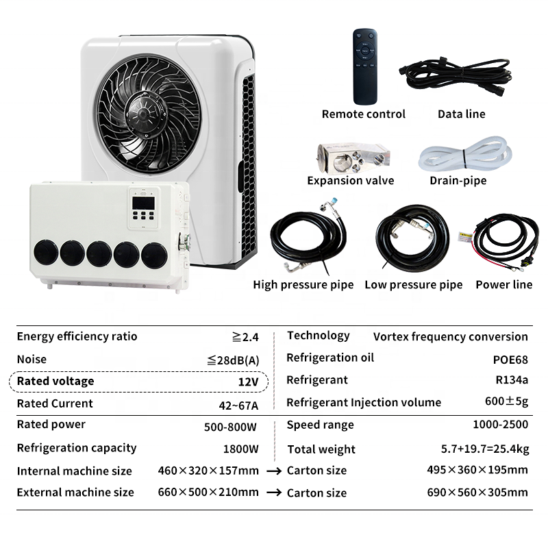 Factory Price 12V Split Air Conditioning System for Autos 24V Parking and Electric Truck Quality Car Air Conditioner