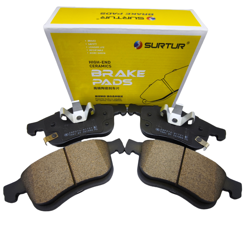 SURTUR New Front Brake Pad D1721 Ceramic Brake Pad for FIAT