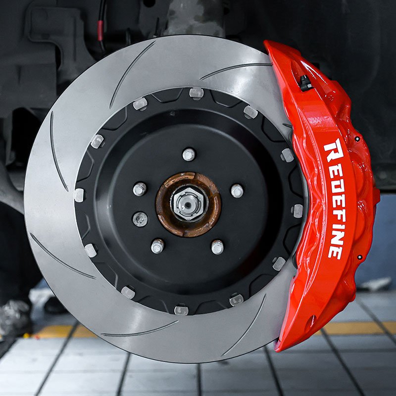 Supports 90% Vehicles Forged Aluminum Alloy Front Rear 8 Pot Brake Caliper 8 Piston Brake Kit for Land Rover Range Rover