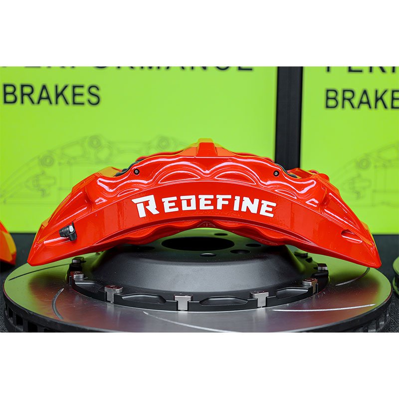 Supports 90% Vehicles Forged Aluminum Alloy Front Rear 8 Pot Brake Caliper 8 Piston Brake Kit for Land Rover Range Rover