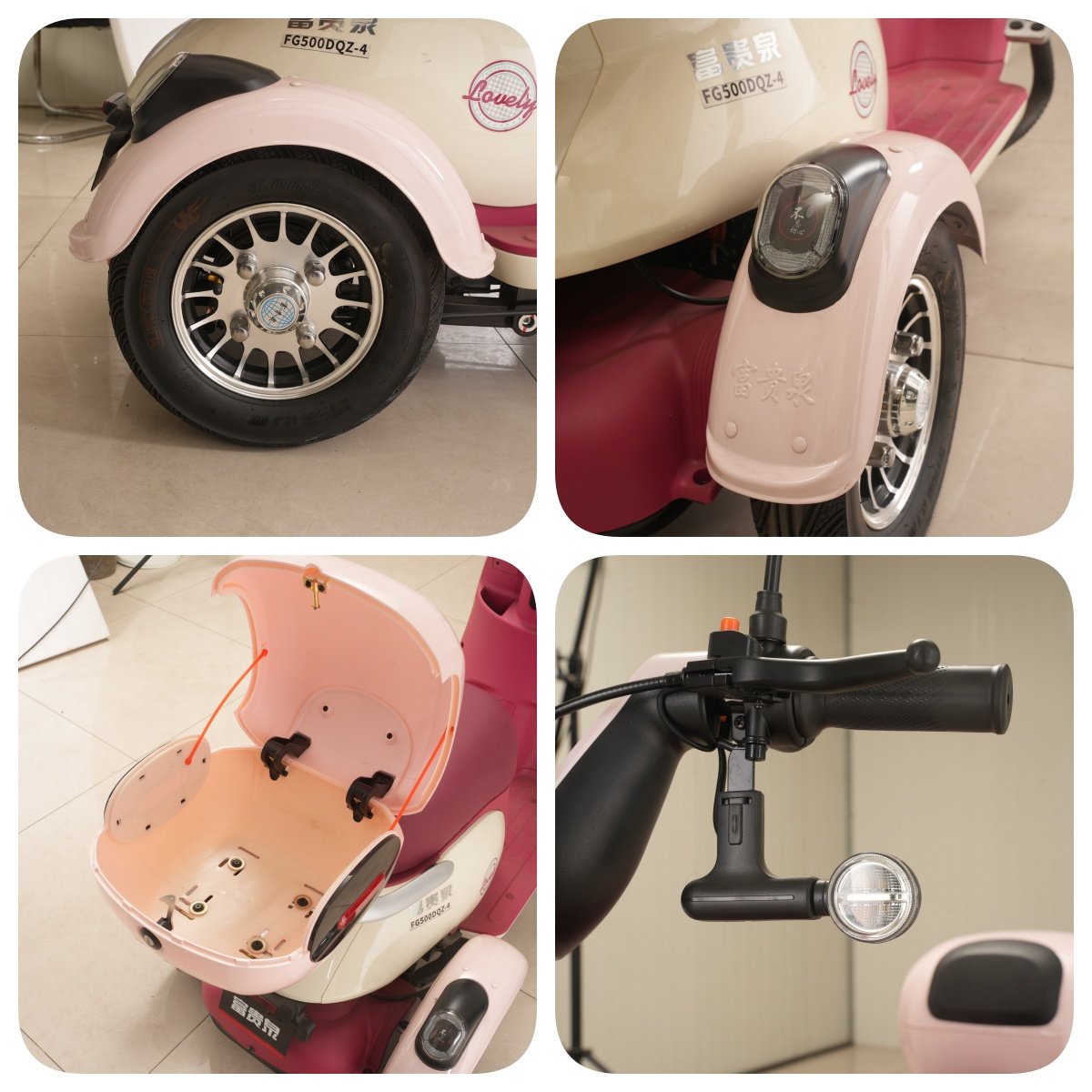 Made in China, High-quality Cute Small Manned Leisure Electric Tricycle Suitable for Adult Mini Scooters