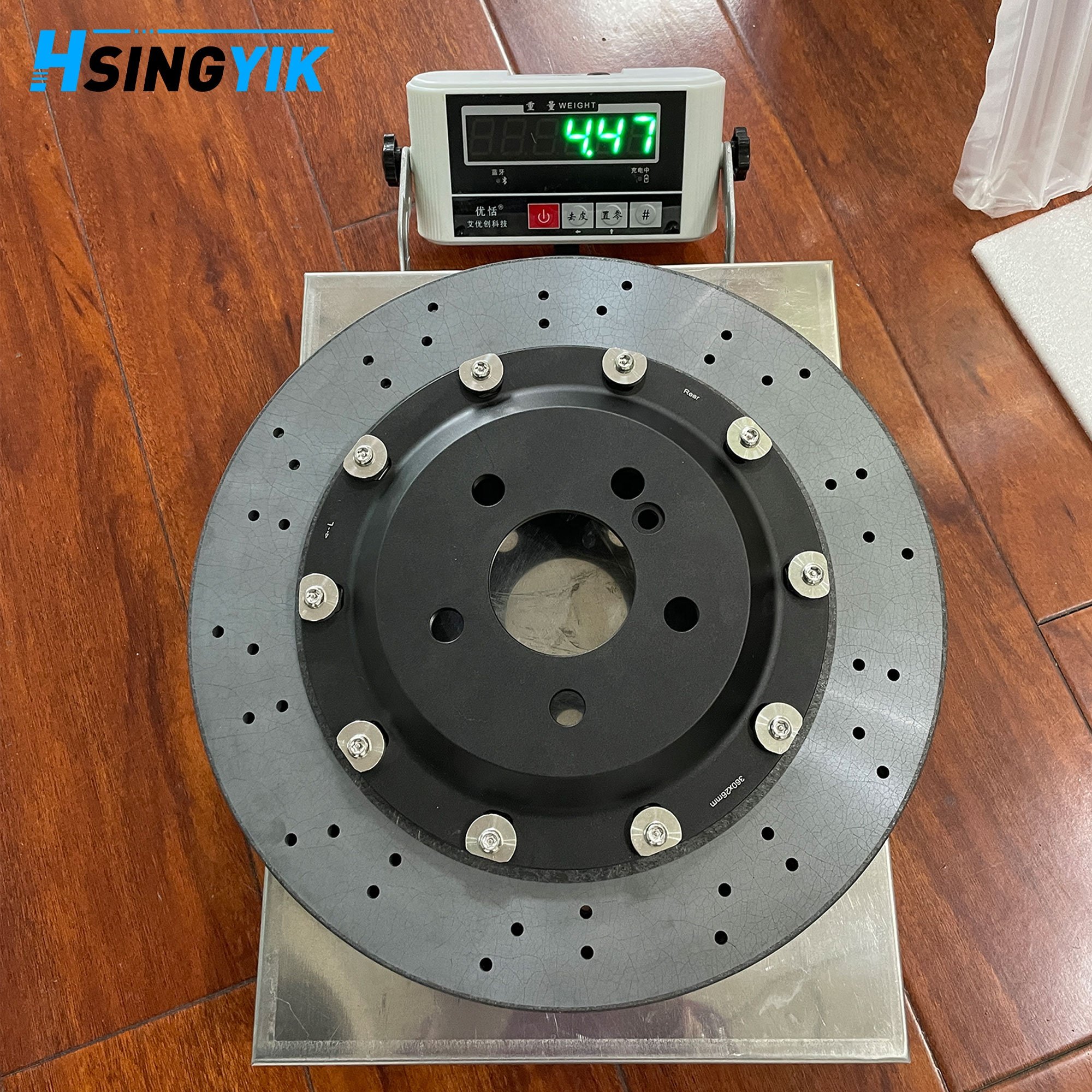 Front Rear Carbon Ceramic Brake Disc Rotors and Pad for Mercedes Benz AMG GT63 E63 C63 SL63 GLC63 390mm 360mm