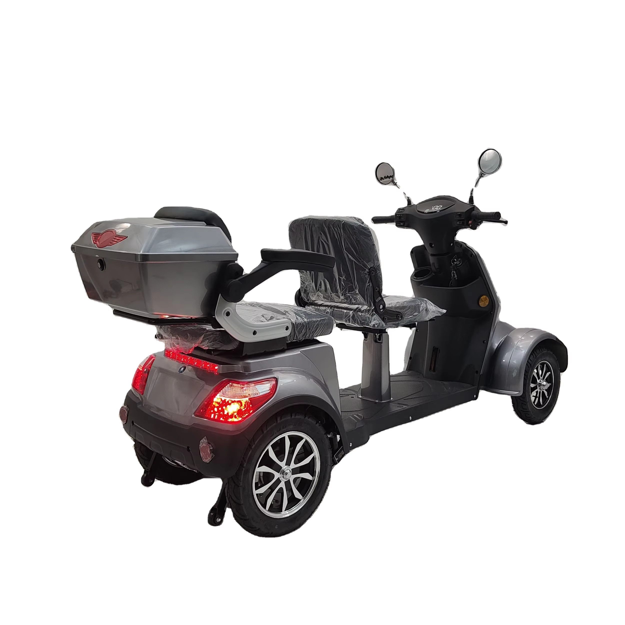 Good Quality Electric Powered 60 Volt 1000 Watts Two Seats 4 Wheel E Mobility Scooter Motorcycle for Adults