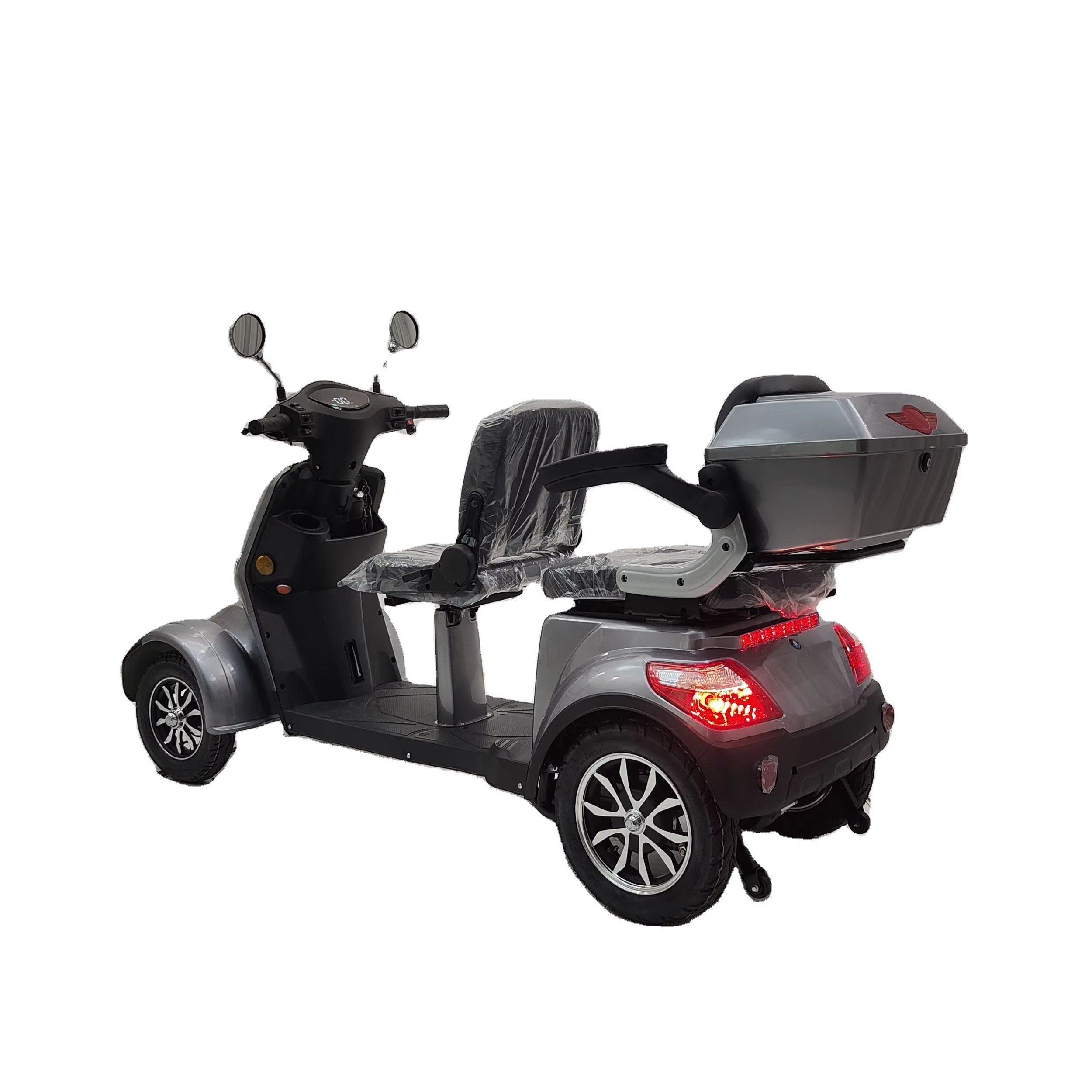 Good Quality Electric Powered 60 Volt 1000 Watts Two Seats 4 Wheel E Mobility Scooter Motorcycle for Adults