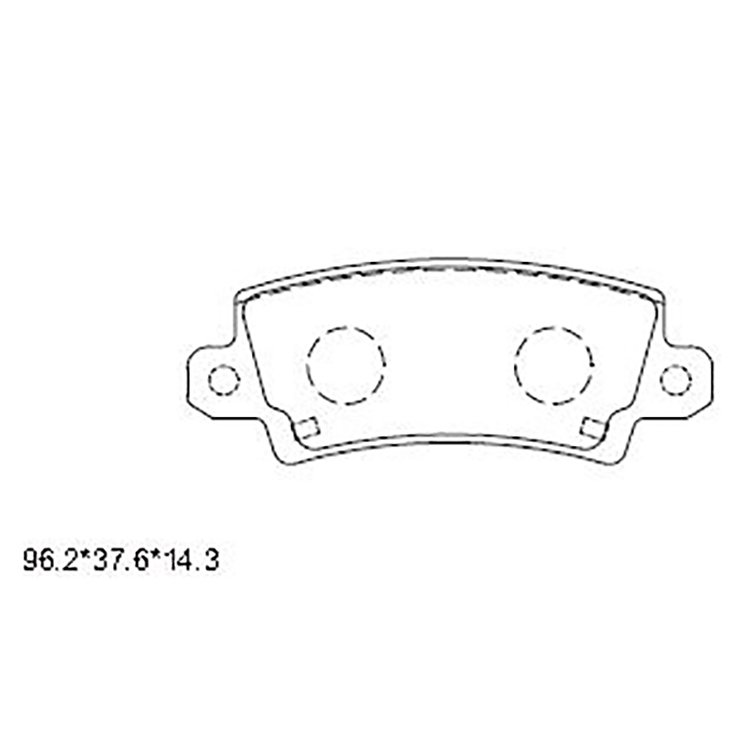 KD2777 Factory Hot Selling Sumich Auto Parts Brake System Semi-metallic Rear Brake Pads Production Line