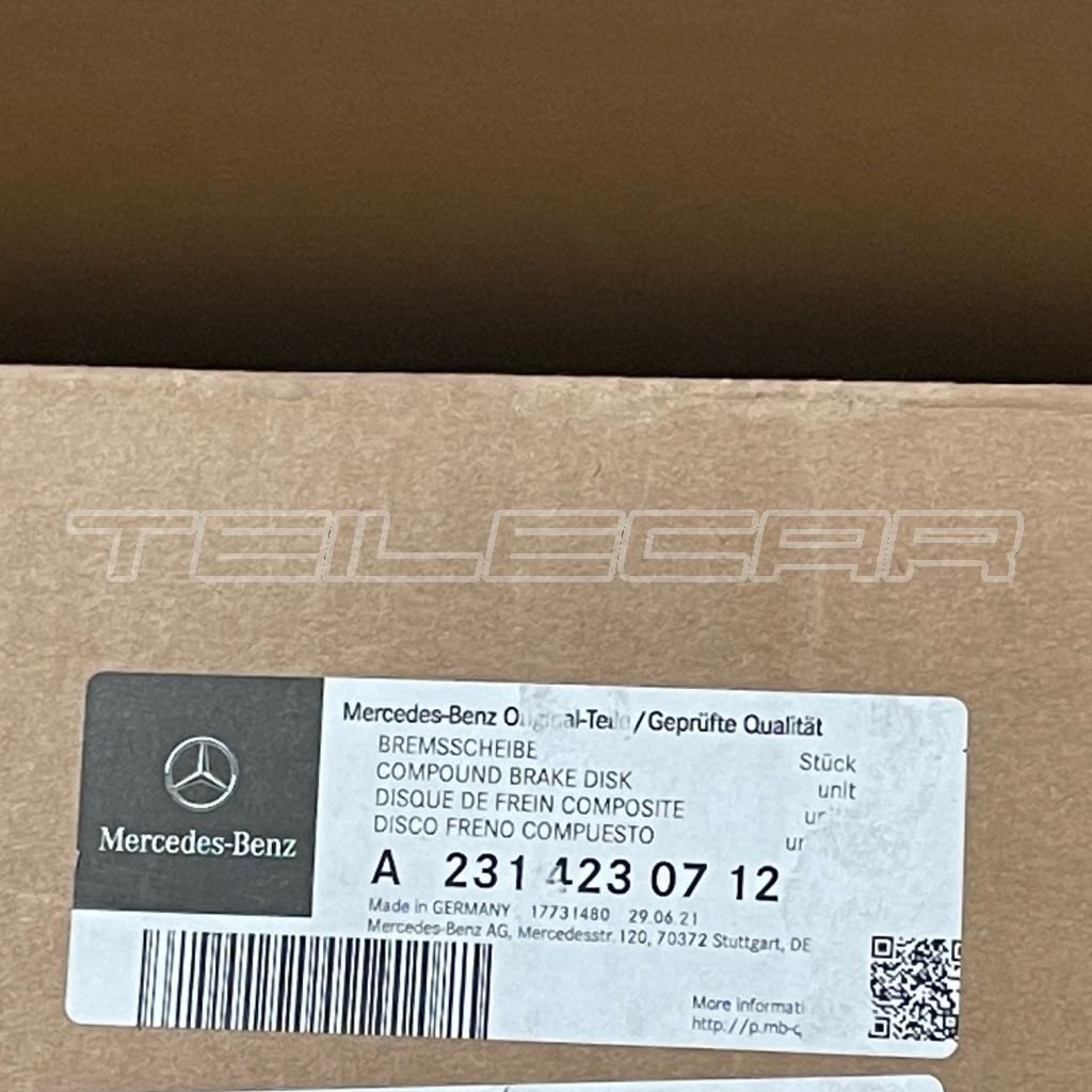Mercedes AMG NEW Brake Disc Ceramic CCB / L / Left Rear Brake Disc Ceramic A2314230712 / a 231 423 07 12