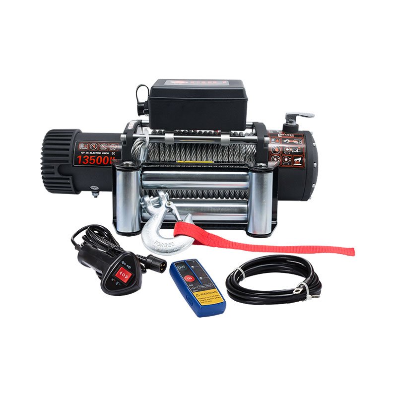 Power Motor Strong Gears Quiet Brake Fast Speed 13500lb Winch 12V for jeep Auto Car Offroad 4x4