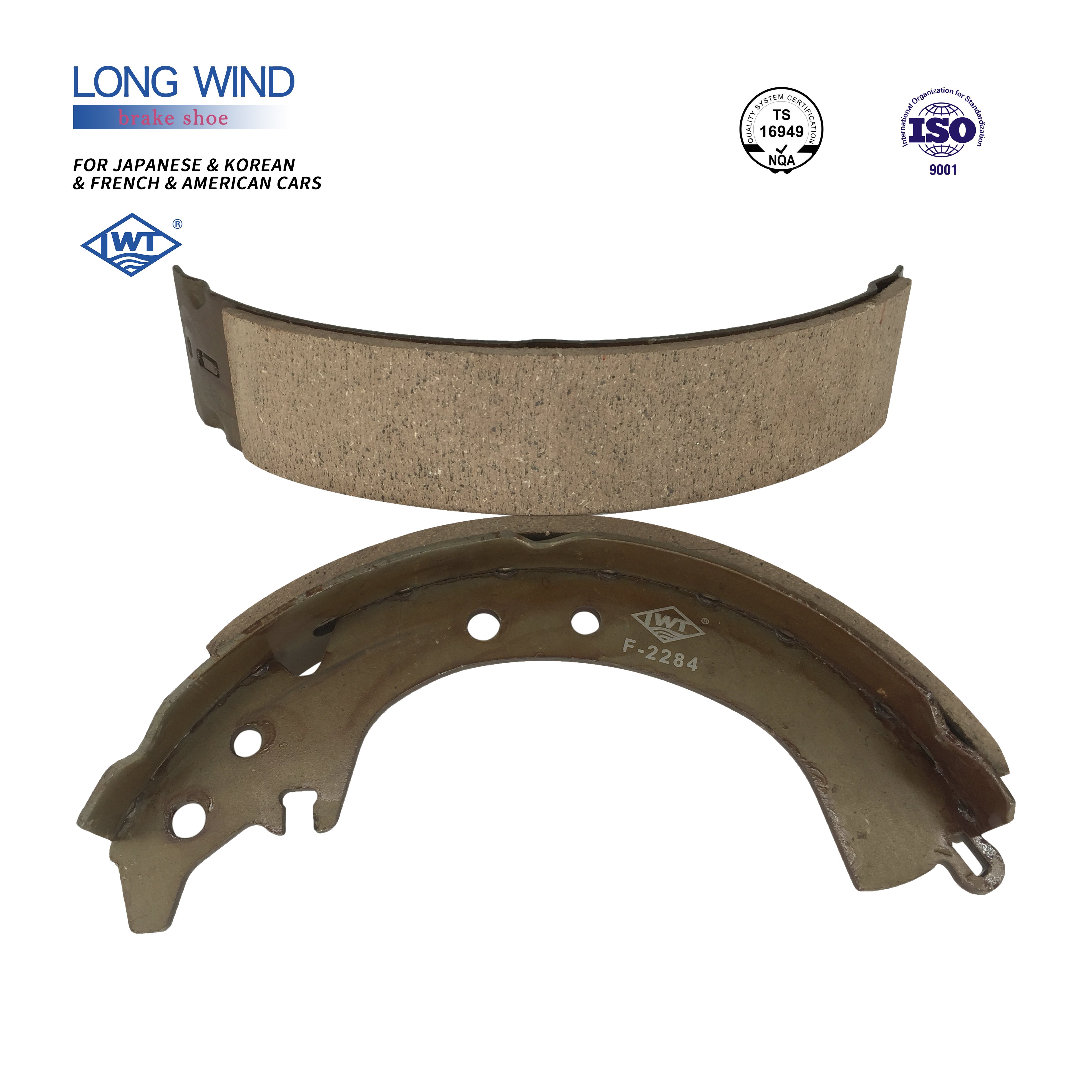 LWT K2285 04495-20100 F-2285 Good Quality Brake Shoes for toyota CORONA AT190 ST191 CT190 COROLLA AE111 CAMRY