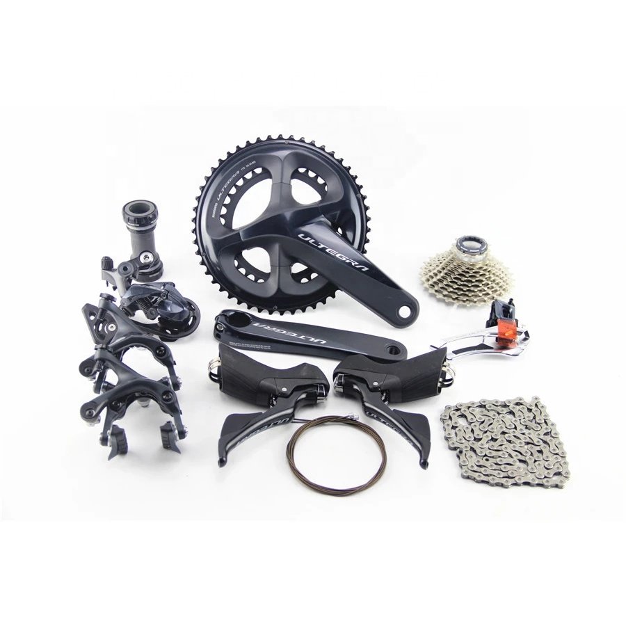 Shimano Ultegra R8000 Groupset 2*11 Speed Road Bike Shimano Ultegra Groupset with Front/Rear Derailleur Brake Caliper