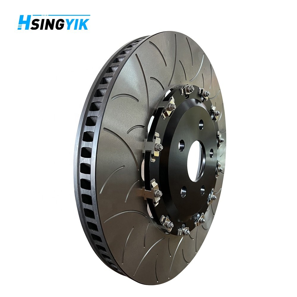 Hsingyik 2PC Rotor Kit CCB to Iron Conversion 390 MM Upgrade Brake Disc Rotor for Porsche Cayenne 92A