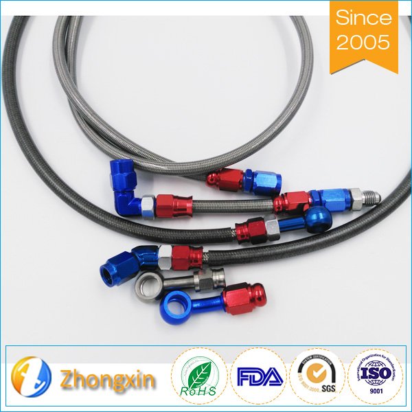 High Quality An10 Auto Stainless Steel Braided Ptfe Fuel Oil Cooler Hose