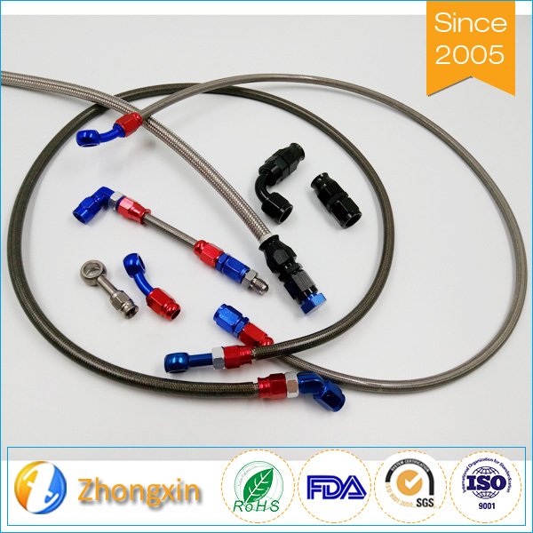 High Quality An10 Auto Stainless Steel Braided Ptfe Fuel Oil Cooler Hose